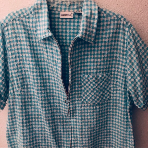 FASHION BUG PLUS SIZE ZIP UP BLOUSE SIZE 18/20 - Picture 4 of 6